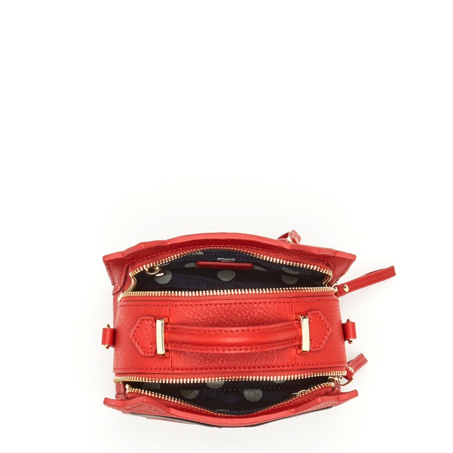 Leather Cat Bag Red Crossbody Purse Women's Handbag